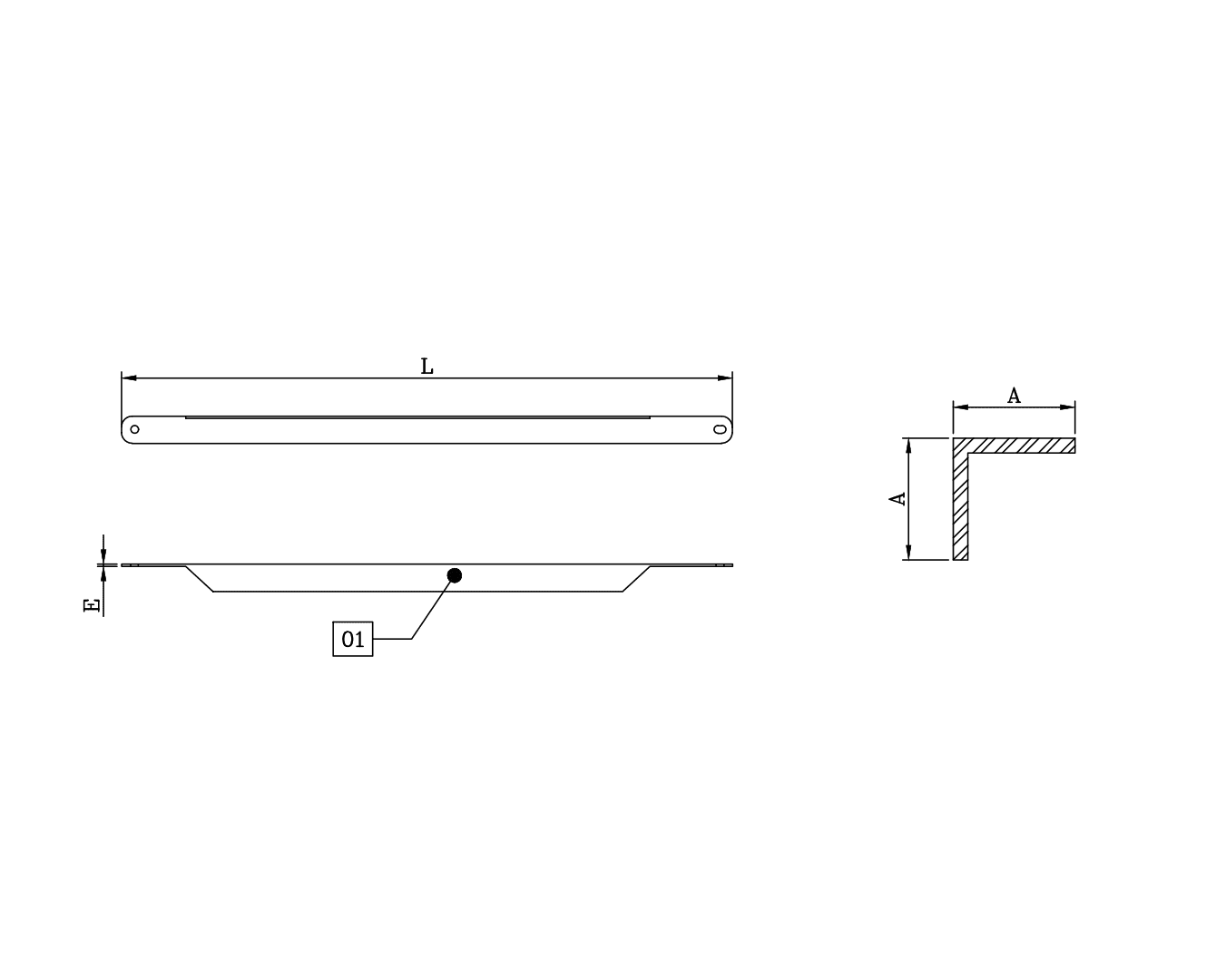 RIOSTRA DE F°G° 2-1/2''X2-1/2''X0.75MTX1/4'' D1BR0225 ARAGCU AR2