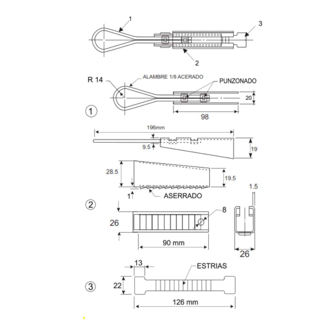 TEMPLADOR PARA ACOMETIDA DOMICILIARIA AP5476050 ARAGCU AD2