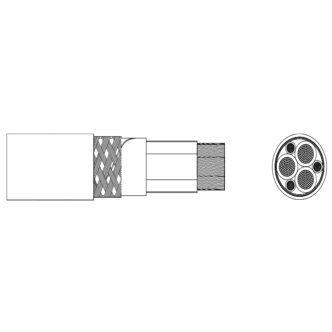 CABLE FLEXIBLE CON PANTALLA 0,6/1KV 4G1,5MM ROZ1-K (AS) TOP CABLE2
