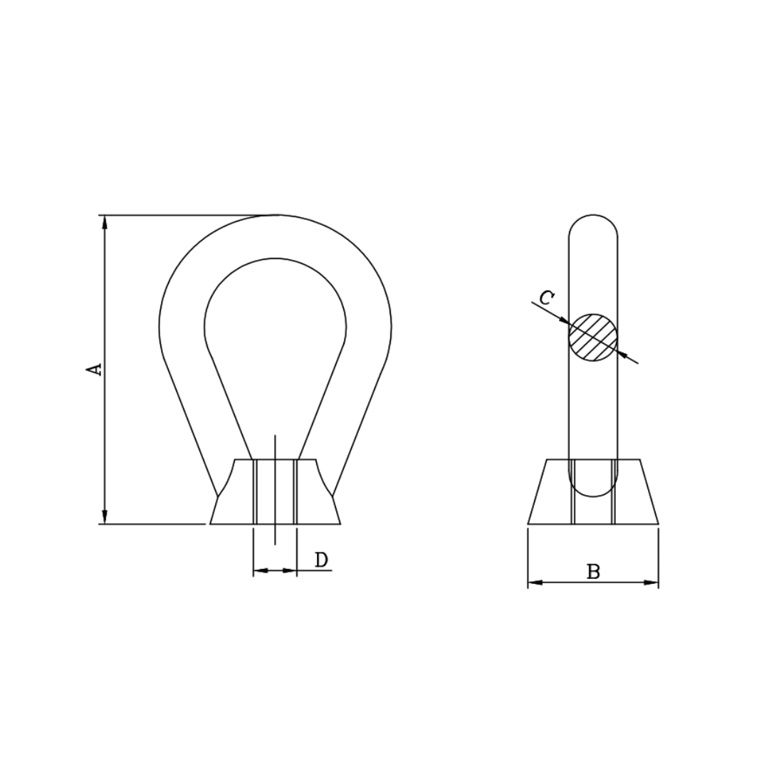 TUERCA OJO DE F°G° 3/4''X83MM D1TR0201 ARAGCU BT2