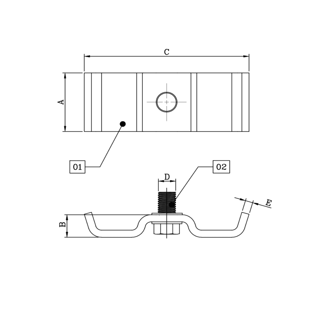 SOPORTE UNIVERSAL DE F°G° D2S00009 ARAGCU MT1