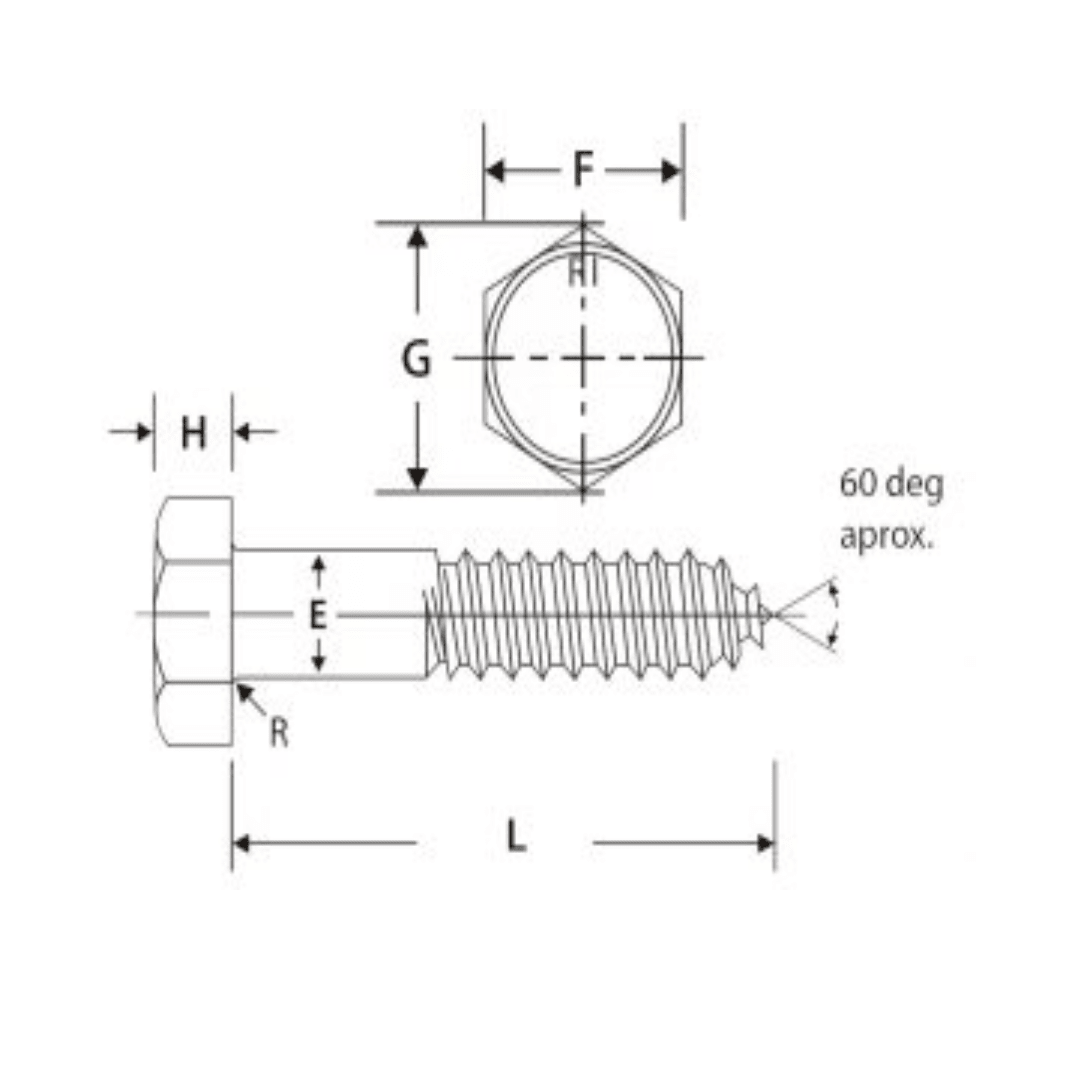 TIRAFON HEXAGONAL ZINCADO 3/4'' ARAGCU OUTLET2
