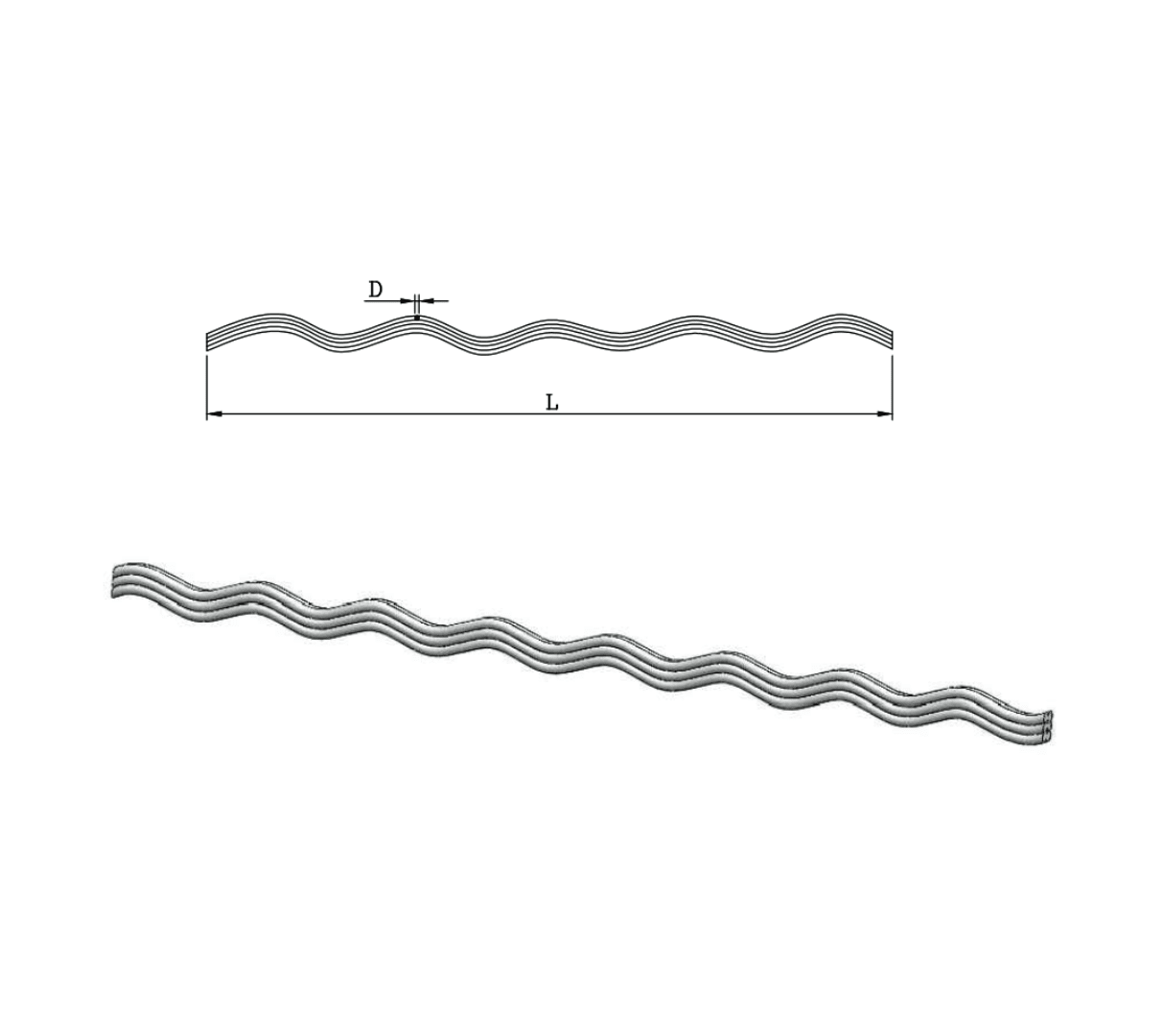 VARILLA DE ARMAR PREFORMADA SIMPLE 25X1220MM ANARANJADO D1VL0003 ARAGCU MT2