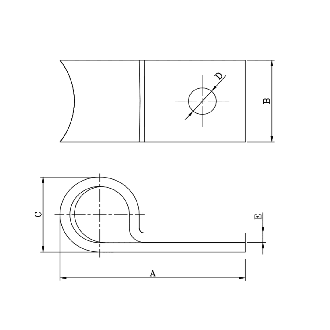 ESLABON ANGULAR DE F°G° 115X18MM M4EL0000 ARAGCU RT2