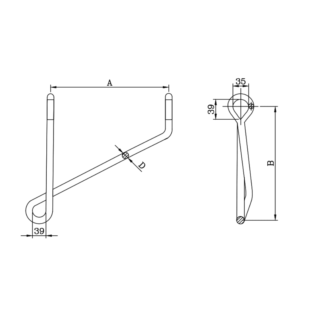 BRAQUETE ANGULAR 300X130X16MM D1BQ0000 ARAGCU MT2