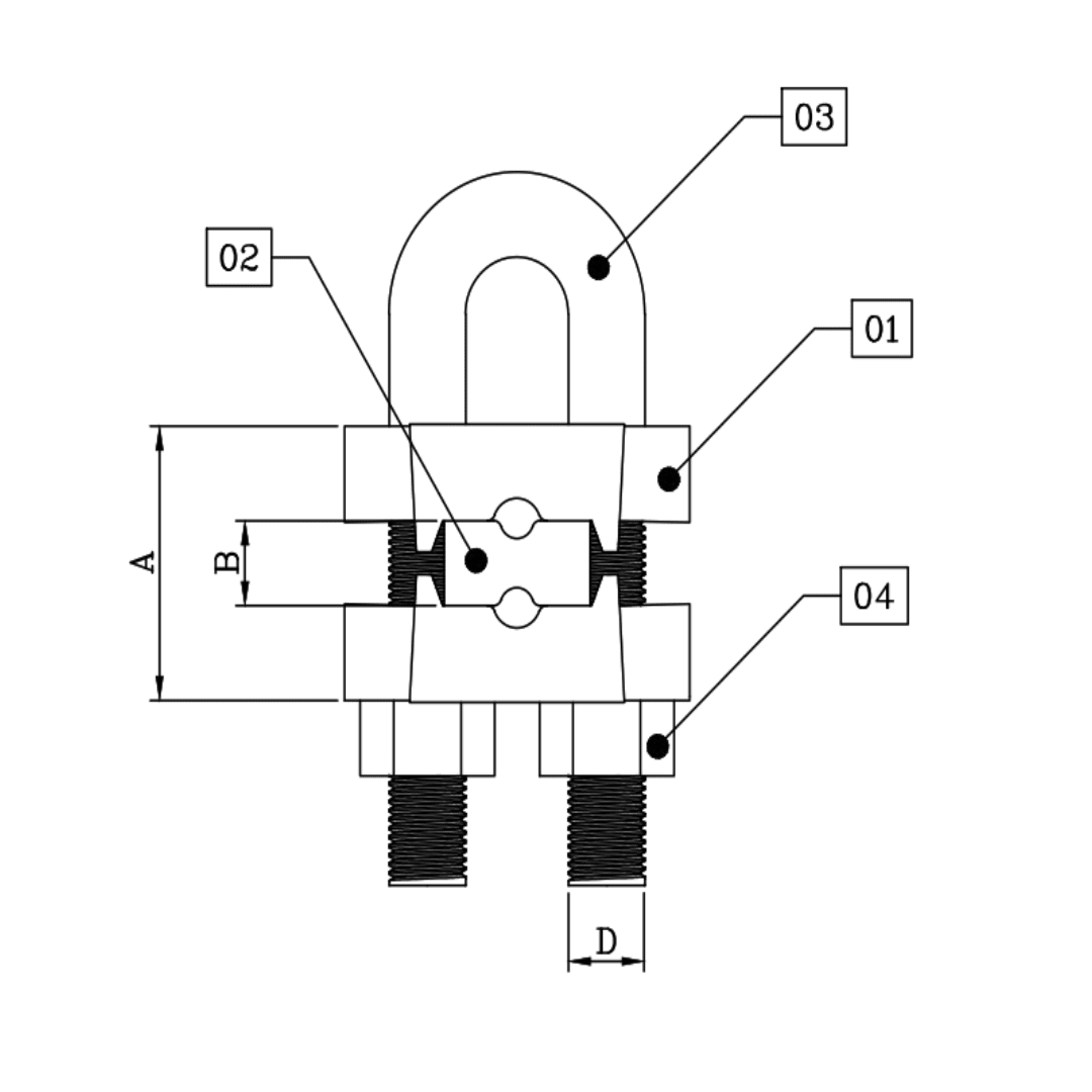 GRAPA LAZO DE AMARRE 16-35MM D1GR1400 ARAGCU MT2