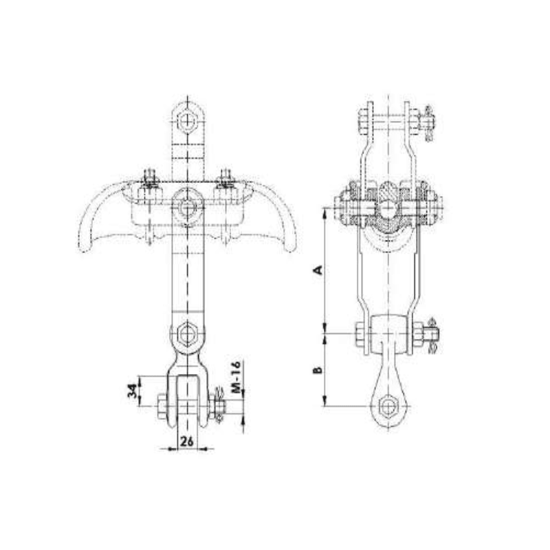 ACCESORIOS DE CONTRAPESO MODELO ECPT-5 140X80MM PARA ABRAZADERA GST-5 ARAGCU AT2