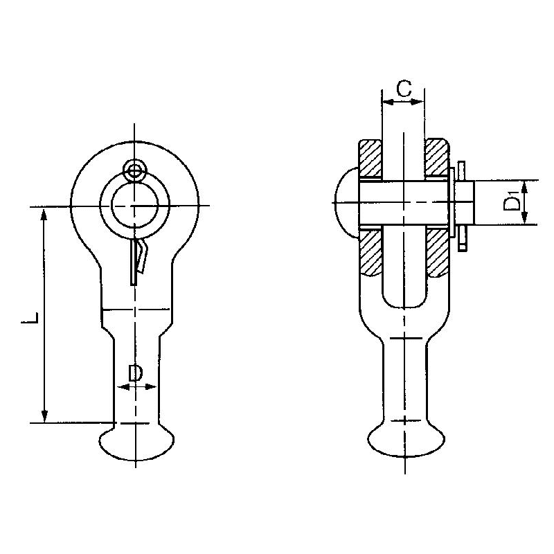 ADAPTADORES HORQUILLA BOLA MODELO Q-12U 120KN ARAGCU HE2