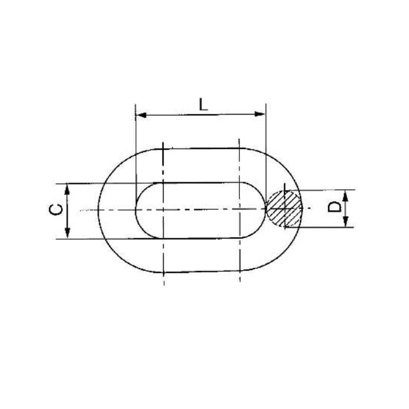 ADAPTADOR ESLABON ANILLO MODELO PH-16 160KN ARAGCU HE2