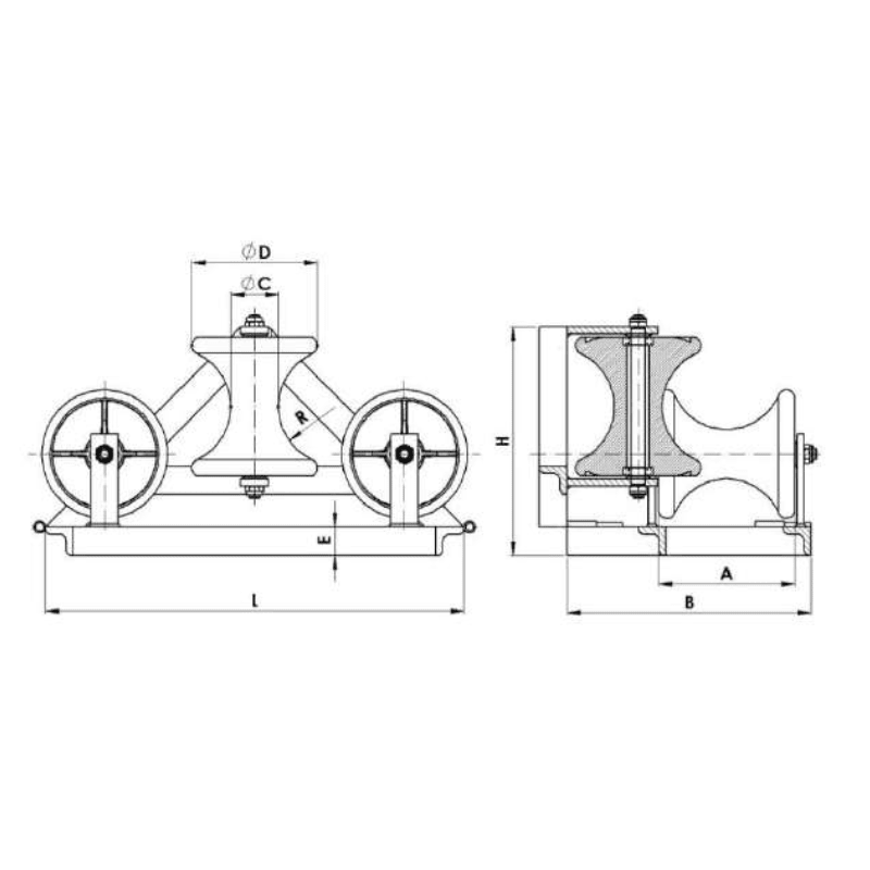 RODILLOS SUBTERRANEOS 21.80KG MODELO CTEL-3 ARAGCU AT1