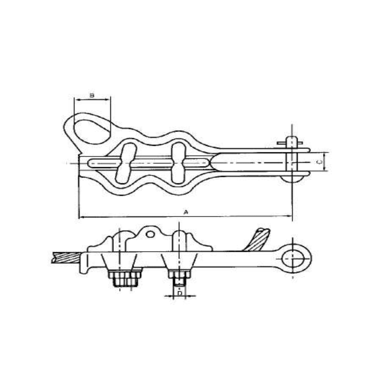 GRAPAS (TIPO LINEA RECTA) MODELO NLZ-2L Ø5.8-10.4MM ARAGCU HE2