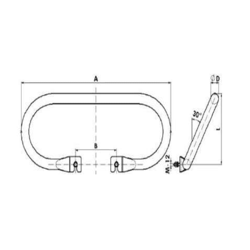 RAQUETAS ARQUEADAS L:325X930MM MODELO RA-50/22M ARAGCU AT2