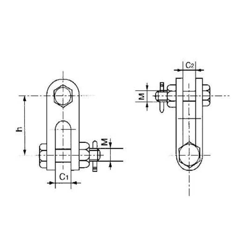 BISAGRAS HORQUILLA OJO MODELO Z-7 70KN ARAGCU HE2
