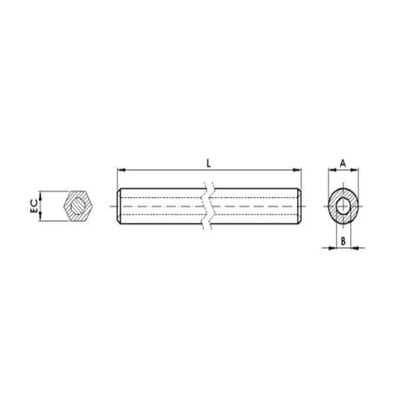 MANGUITOS DE EMPALME PARA CABLE ALUMOWELD Ø:10.25-10.74MM L:265MM MODELO ECAC-10,5 ARAGCU AT2