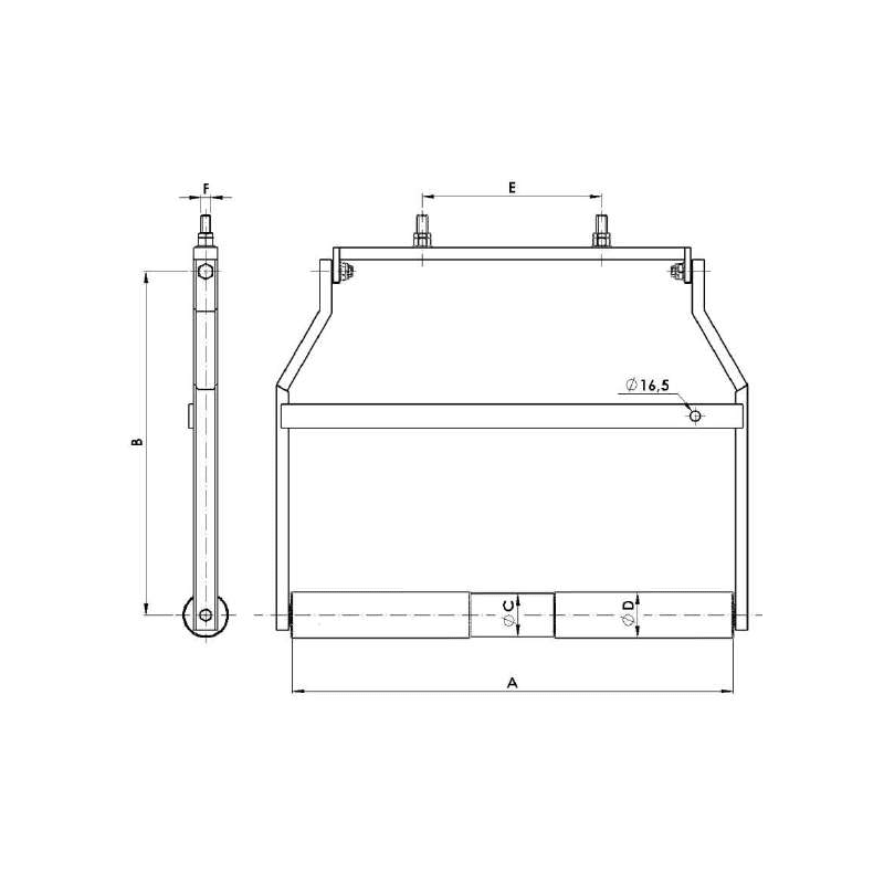 CONEXIONES A TIERRA 378X575MM MODELO 17.05KG PTQ-900-EL ARAGCU AT2