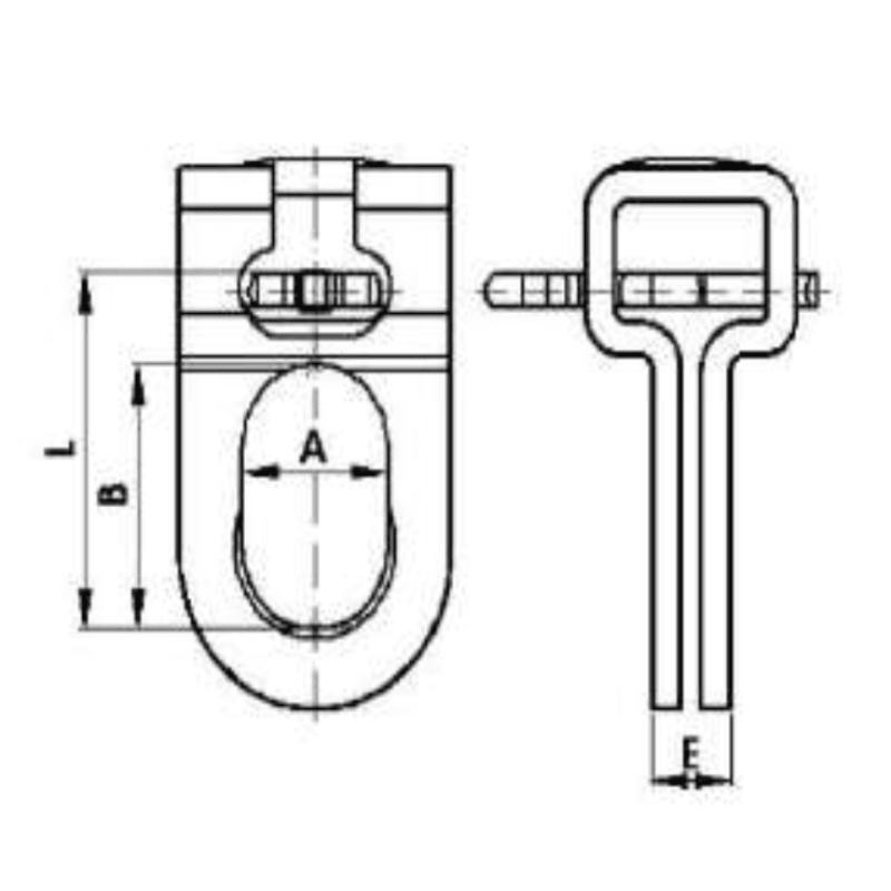 ADAPTADORES CASQUILLO OJO CON CAVIDAD OVALADA 4KN MODELO BS-11 ARAGCU AT2