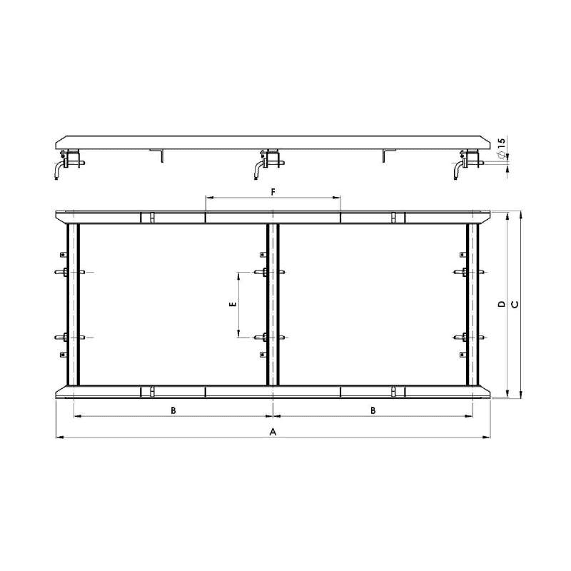 MARCOS DE TRANSPORTE 2000X952MM MODELO 66.75KG ST-CQPR-EL ARAGCU AT2