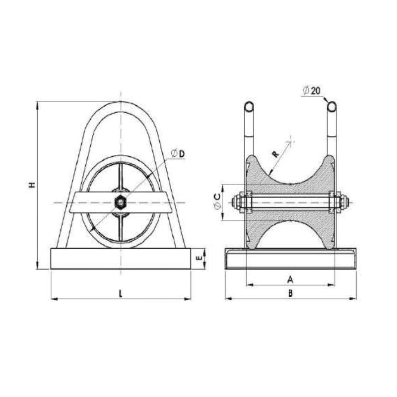 RODILLOS SUBTERRANEOS 9.91KG MODELO CSEL-3 ARAGCU AT2