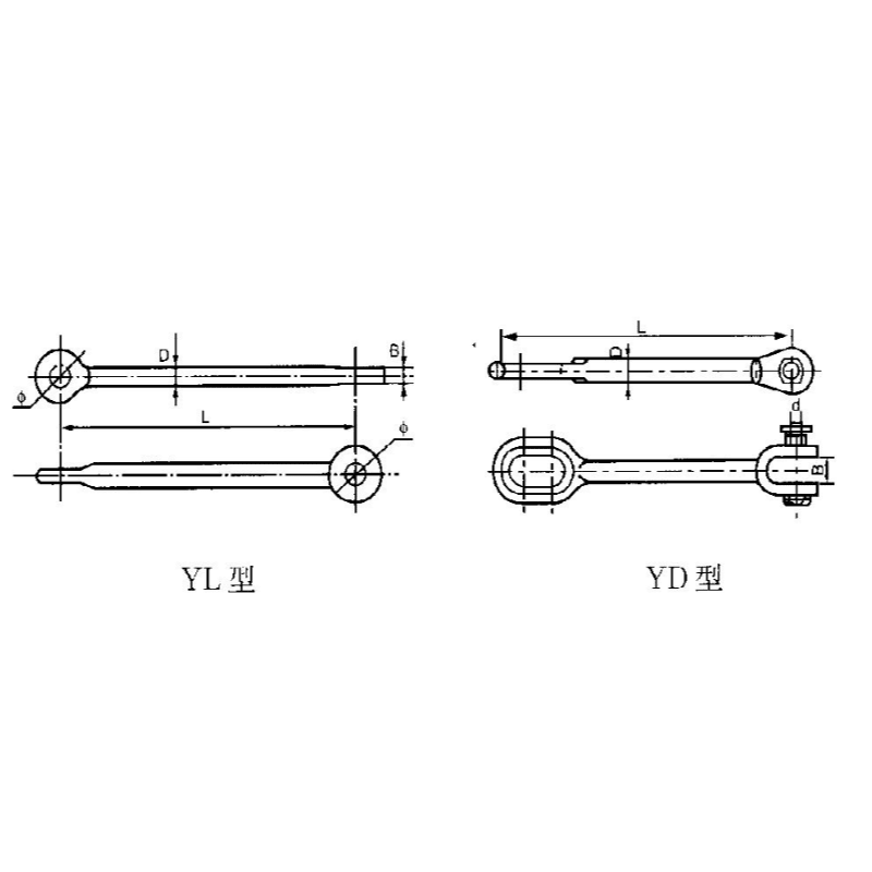 VARILLAS DE EXTENSION OJO OJO REVIRADO MODELO YD-1040 250MM ARAGCU HE2