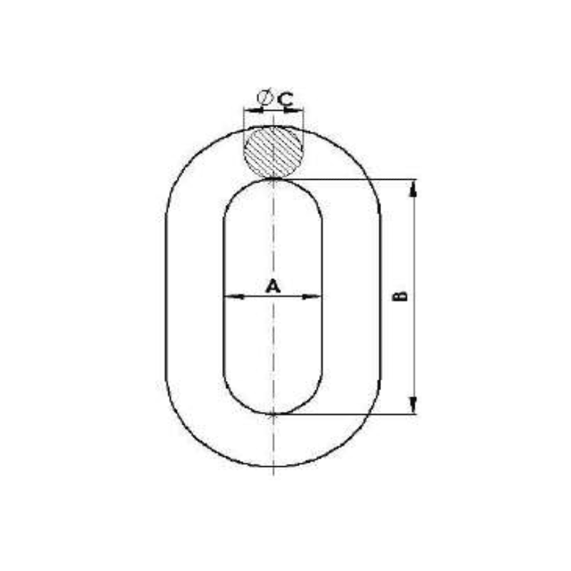 ADAPTADORES ESLABON (OJO ANILLO) 50KN MODELO ES-50 ARAGCU AT2