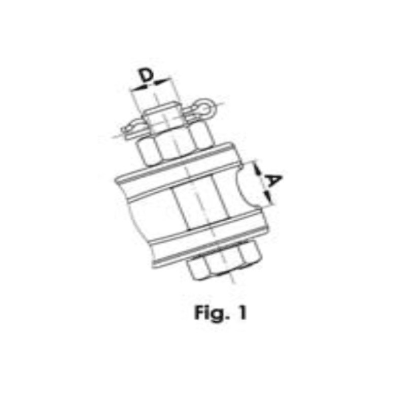 GRAPAS ANCLAJE TIPO PISTOLA 3 PERNOS ALUMINIO Ø:10-16MM MODELO GA-2T ARAGCU AT3