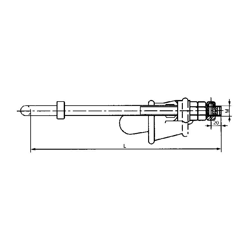 ABRAZADERAS ANTITENSION DE ACERO MODELO NUTF-2 ARAGCU HE2