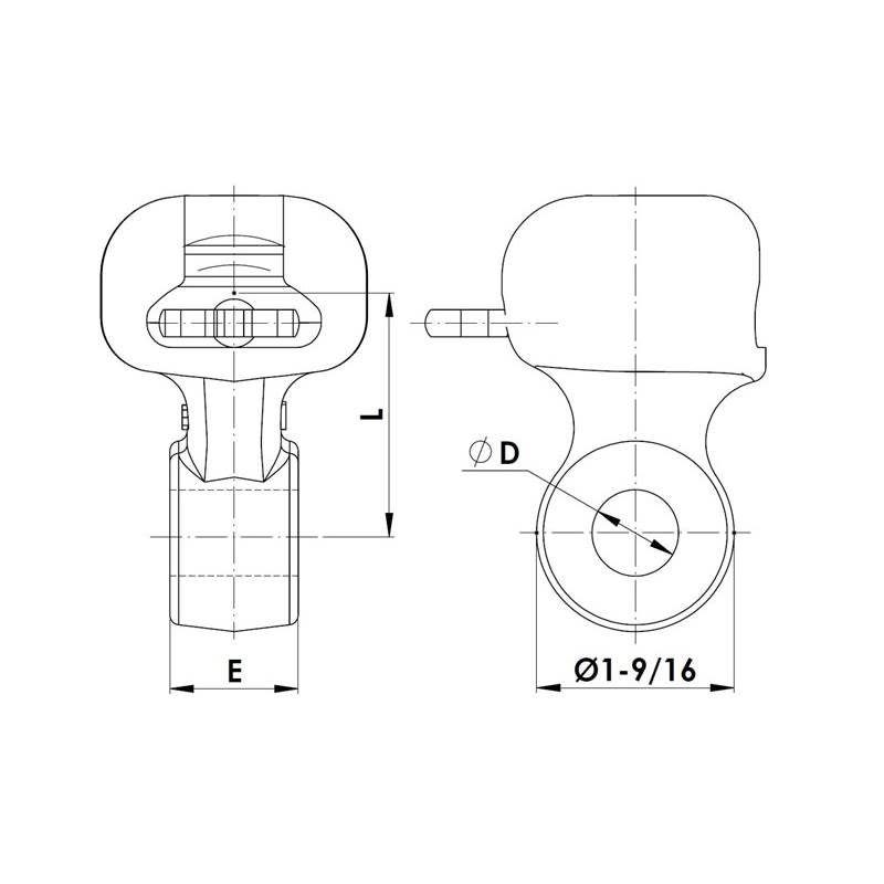 ADAPTADORES CASQUILLO OJO 12.5KN MODELO R-16/E ARAGCU AT2