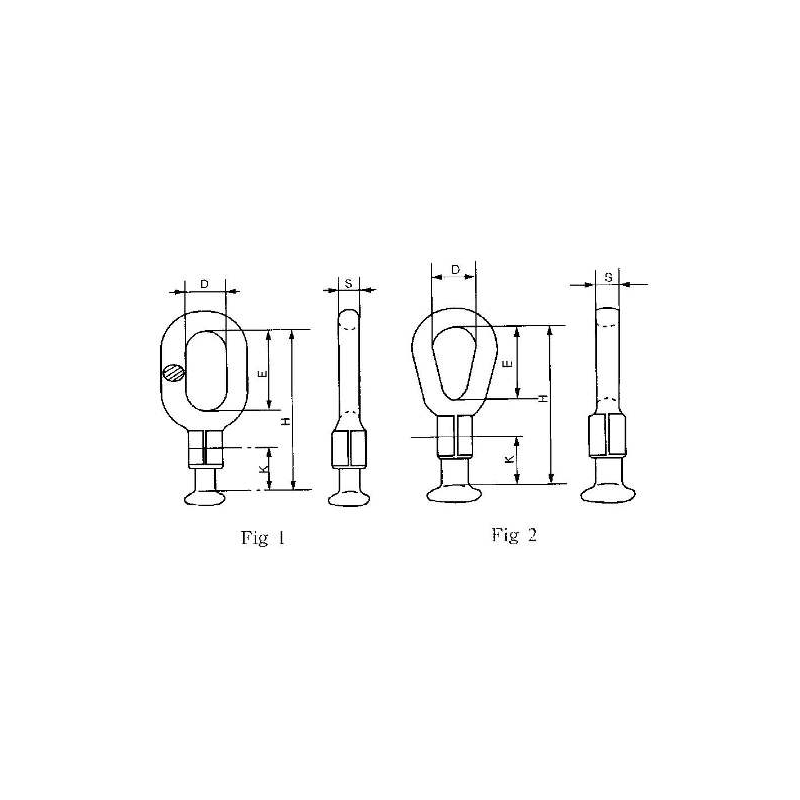 ADAPTADORES OJO BOLA (TIPO SOPORTE DE CUERNO) MODELO Q-7CH ARAGCU HE2