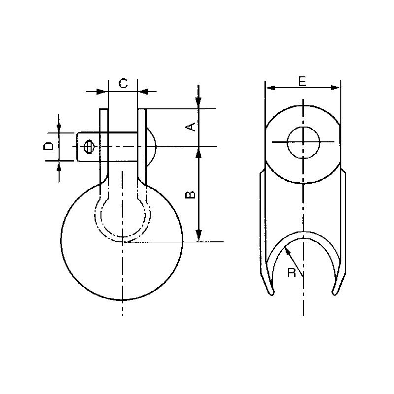 ADAPTADORES HORQUILLA DE GUARDACABO MODELO XG-7B ARAGCU HE2