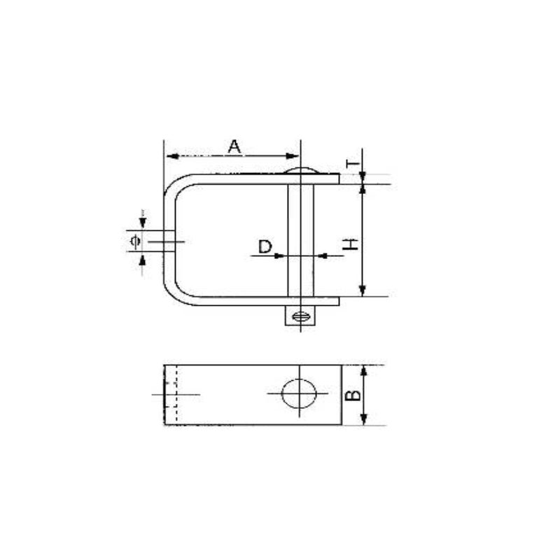 CLEVIS UNIPOLAR EN (D) MODELO DB-33 ARAGCU HE2