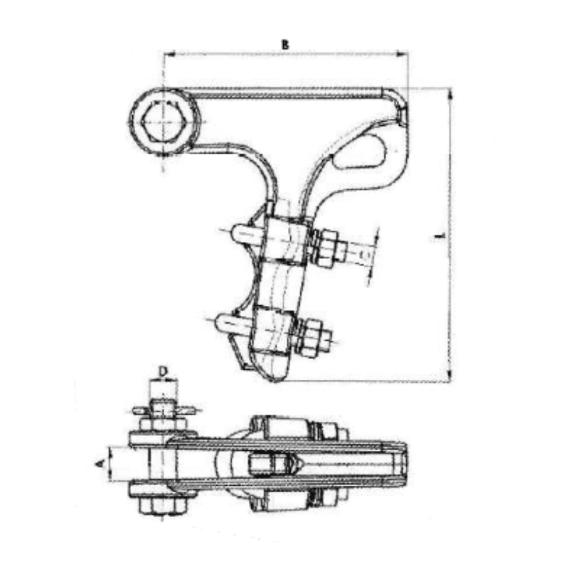GRAPAS ANCLAJE TIPO PISTOLA 2 PERNOS ACERO INOXIDABLE Ø:5-12MM MODELO GA-1-AC ARAGCU AT2