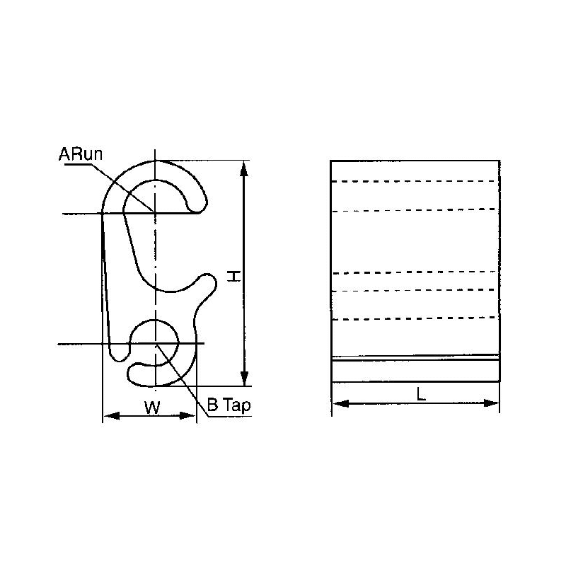 CONECTORES DE ALUMINIO TIPO S MODELO JBS-45 ARAGCU HE2