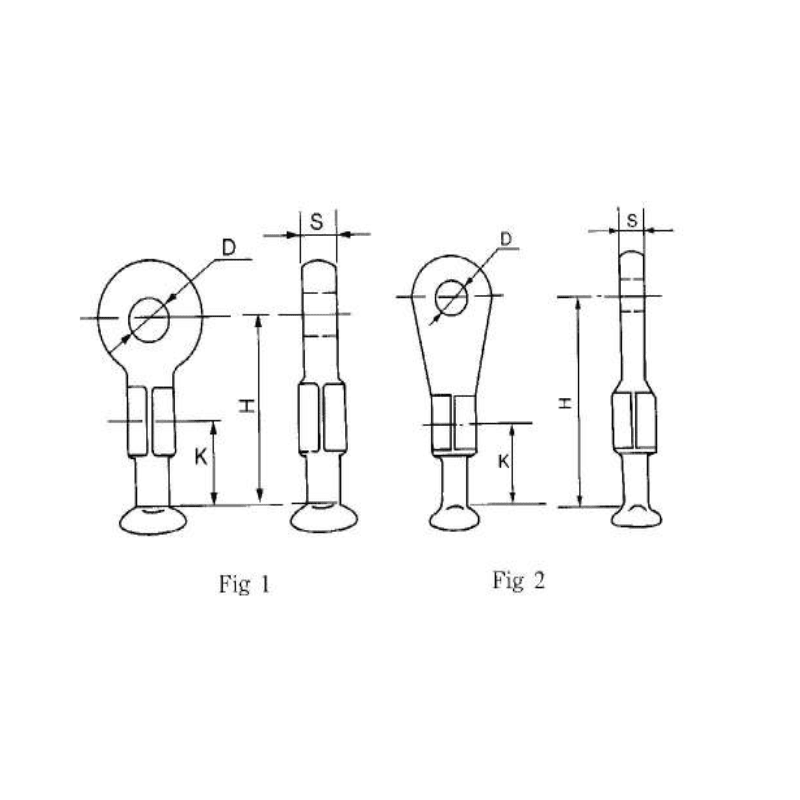 ADAPTADORES OJO BOLA (TIPO SOPORTE DE CUERNO) MODELO Q-7PH ARAGCU HE2