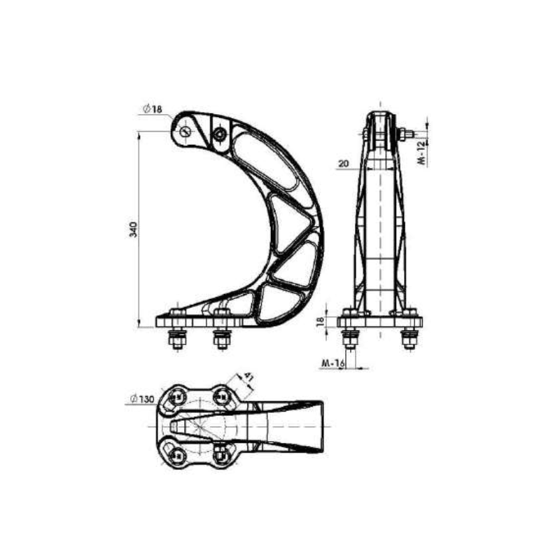SUSPENSIONES BLOQUE CARGA ROTURA 10.5KN MODELO SCF-16 / 18T ARAGCU AT2