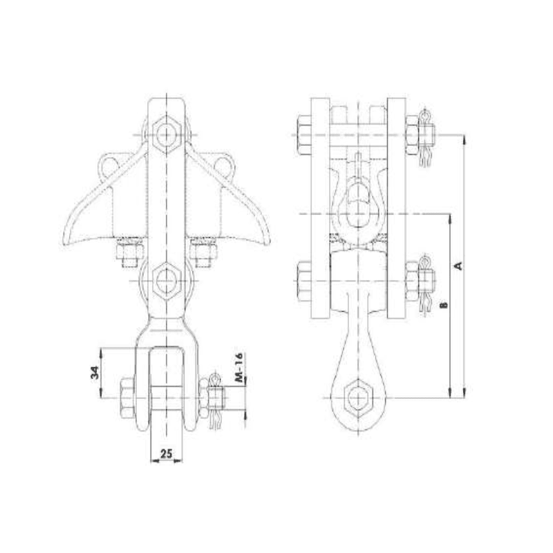 ACCESORIOS DE CONTRAPESO MODELO ECP-4 220X169MM PARA ABRAZADERA GS-4 ARAGCU AT2