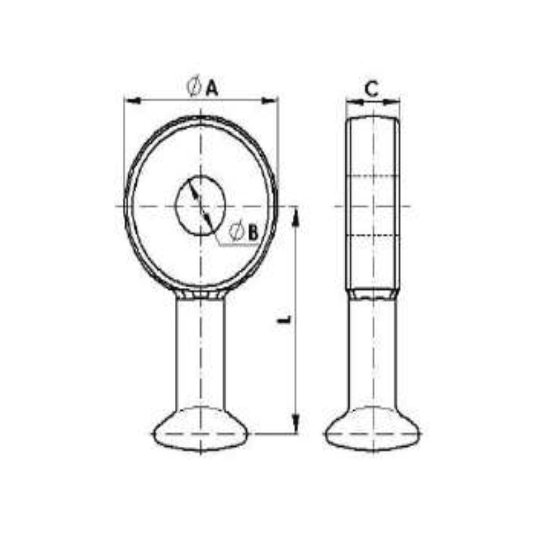 ADAPTADORES ANILLO BOLA 12.5KN MODELO OB-100/ØB ARAGCU AT2