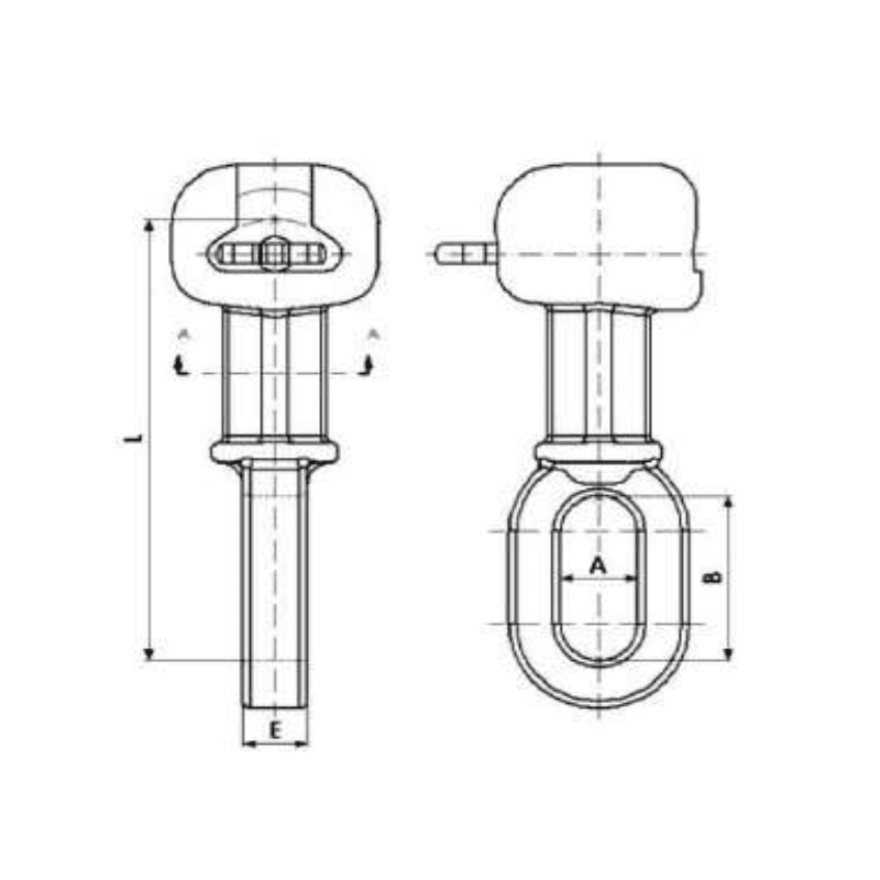 ADAPTADORES CASQUILLO OJO CON CAVIDAD OVALADA 7KN MODELO RFC-16-P ARAGCU AT2