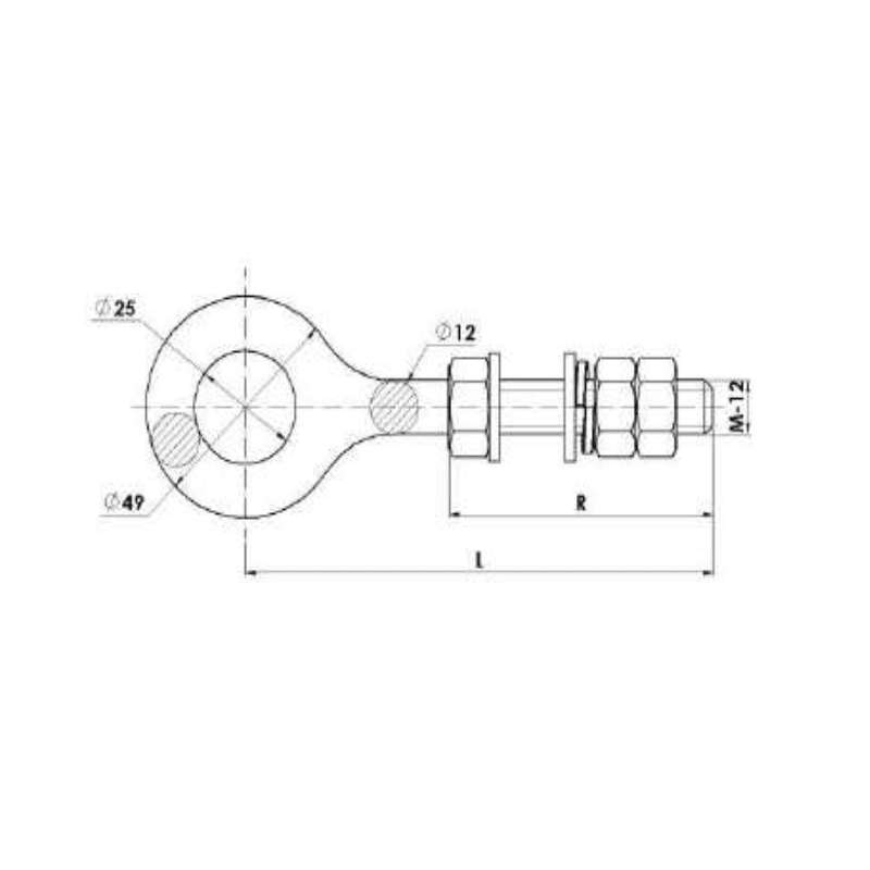 PERNOS OJO MODELO TC-12-115 ARAGCU AT2