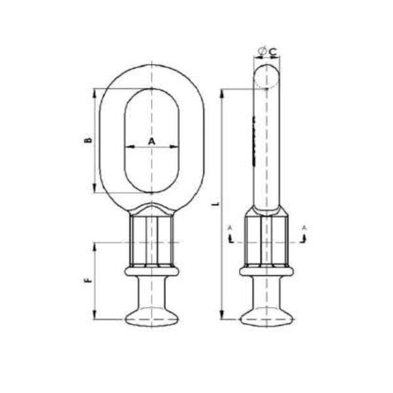 ADAPTADORES ANILLO BOLA 12.5KN MODELO ABC-16-P ARAGCU AT2