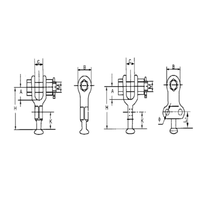 ADAPTADORES HORQUILLA BOLA MODELO Q-7YH ARAGCU HE2