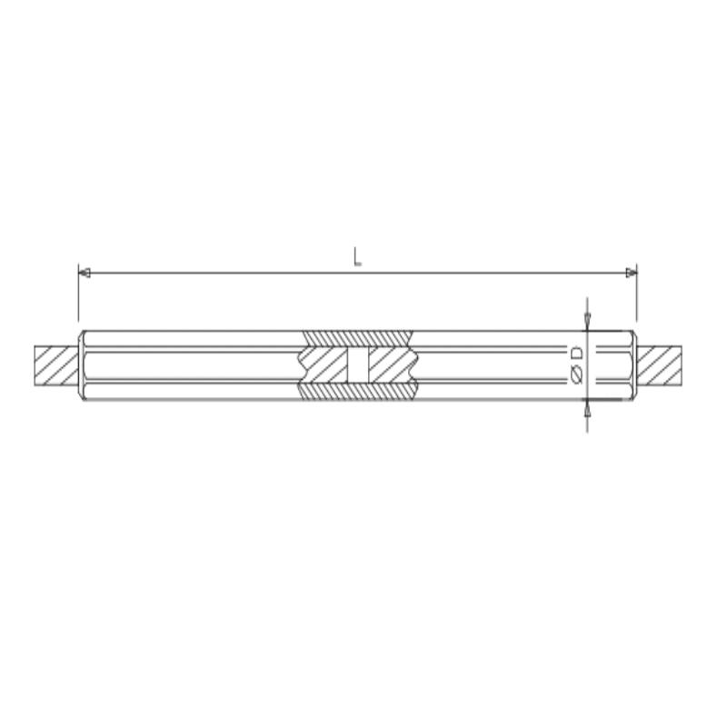 EMPALMES DE COMPRESION A MEDIO VANO PARA CONDUCTORES SERIE B Ø20.6MM ARAGCU AT2