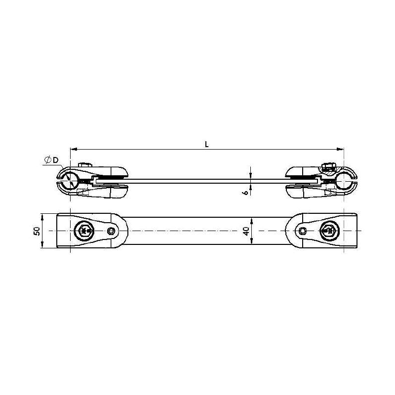 ESPACIADORES DOBLES Ø:20-23MM MODELO L:250MM MODELO SP-2 / 20-23 / 250 ARAGCU AT2