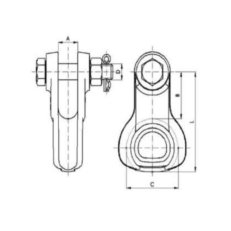 GUARDACABOS HORQUILLA 12.5KN MODELO G-16 ARAGCU AT2