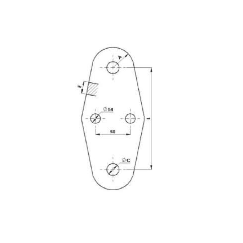 ESLAVONES OJO DOBLE MODELO ENP-16-P ARAGCU AT2