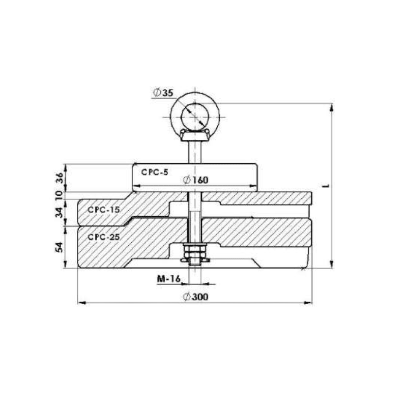 CONTRAPESOS CILINDRICOS 80KG MODELO CPC-80 ARAGCU AT2