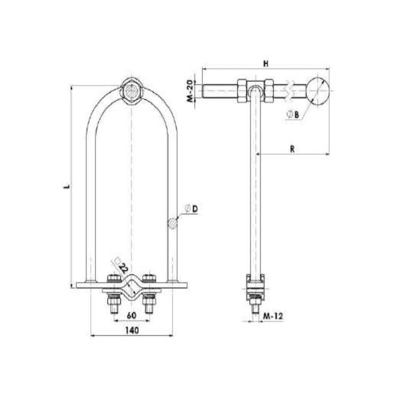 RAQUETAS REGULABLES L:300X250MM MODELO RC-30/R-250 ARAGCU AT2