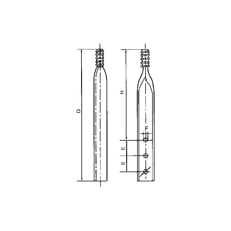 ESPIGAS VERTICE PUNTA DE POSTE 508MM MODELO GHQ-720 ARAGCU HE2