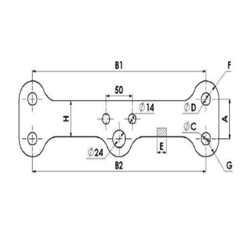 YUGOS ESPACIADORES Ø:16MM L:55X330MM MODELO YL-1/1 ARAGCU AT2