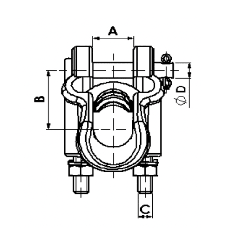 GRAPAS DE SUSPENSION ALUMINIO Ø:12-17MM MODELO GS-2 ARAGCU AT2