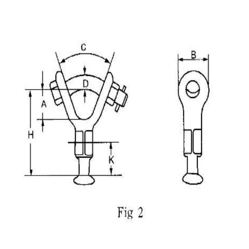 ADAPTADORES HORQUILLA BOLA TIPO V MODELO QB-7YH ARAGCU HE2